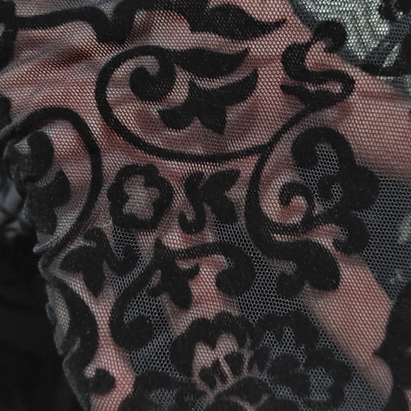 Sheer Velvet Tights - Picture 4 of 5